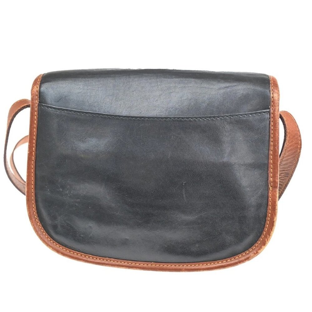 CELINE Ring Logo Shoulder Bag Leather Black Italy GHW 67CA399 - Picture 3 of 15